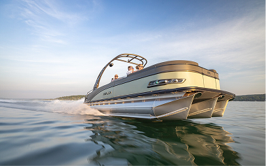 Wake boat fitted with genuine OEM marine parts and accessories